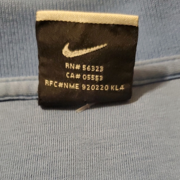 Nike Blue and Pink Striped Polo Shirt - Picture 2 of 4